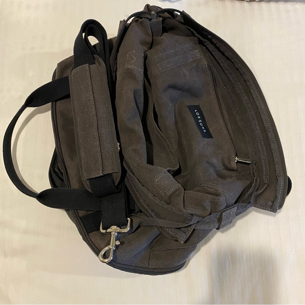 Lo & Sons Catalina Deluxe Tote in Midnight Ash - Picture 5 of 10